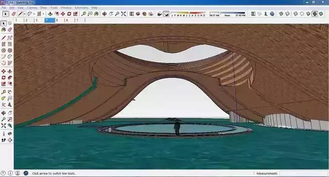 Sketchup Cultral Center E2 3D model