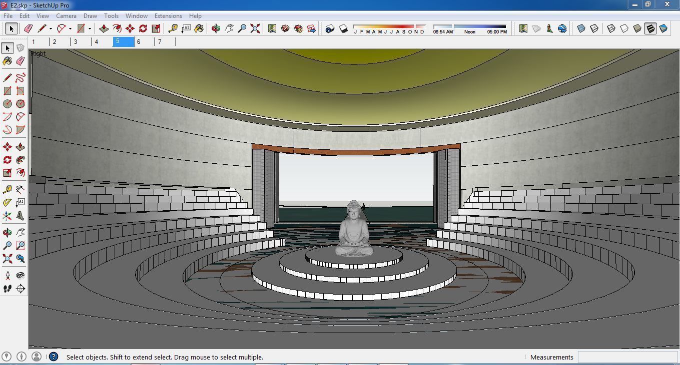 Sketchup Cultral Center E2 3D model_2