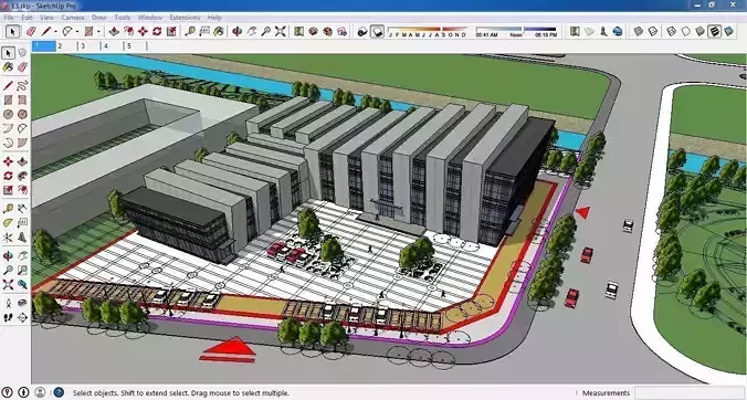 Sketchup Cultral Center E3 Free 3D model