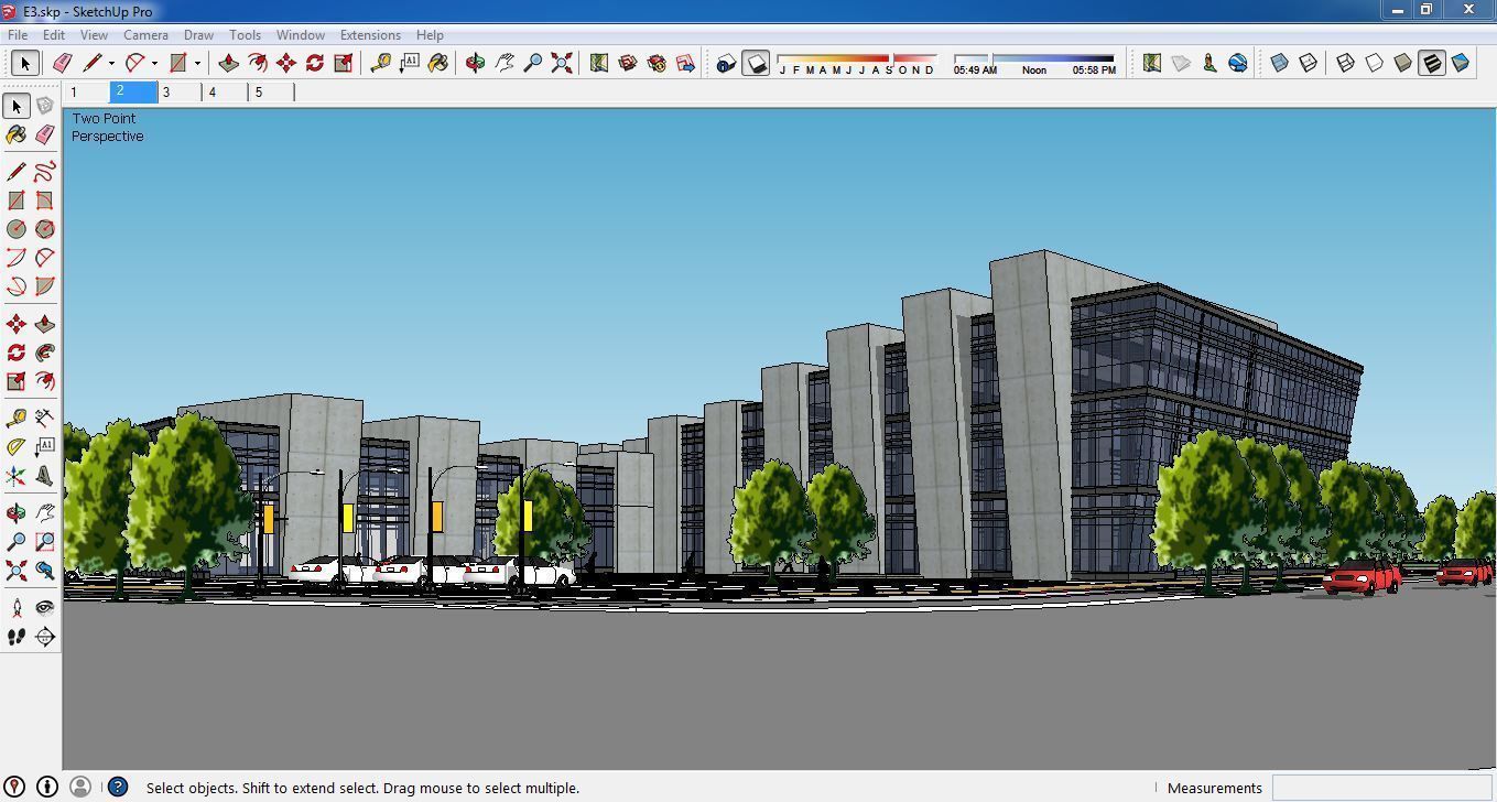 Sketchup Cultral Center E3 Free 3D model_1