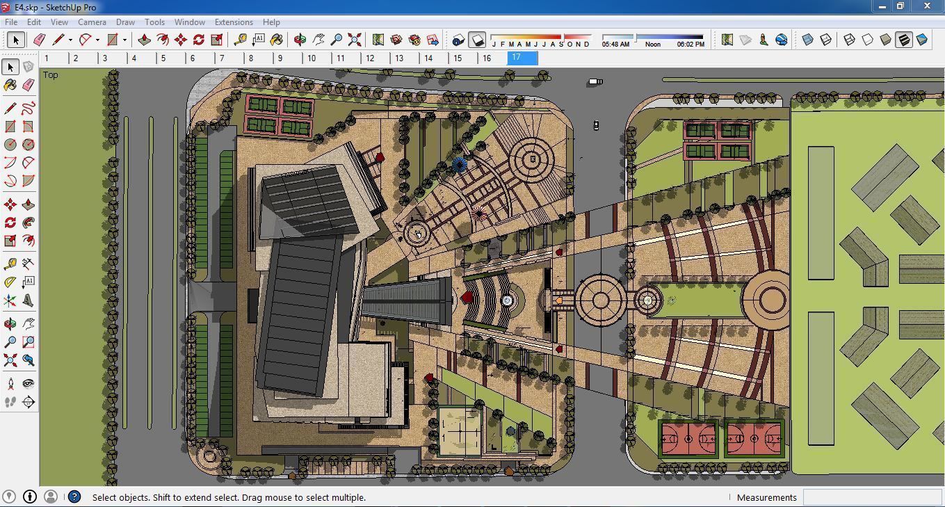 Sketchup Cultral Center E4 3D model_4