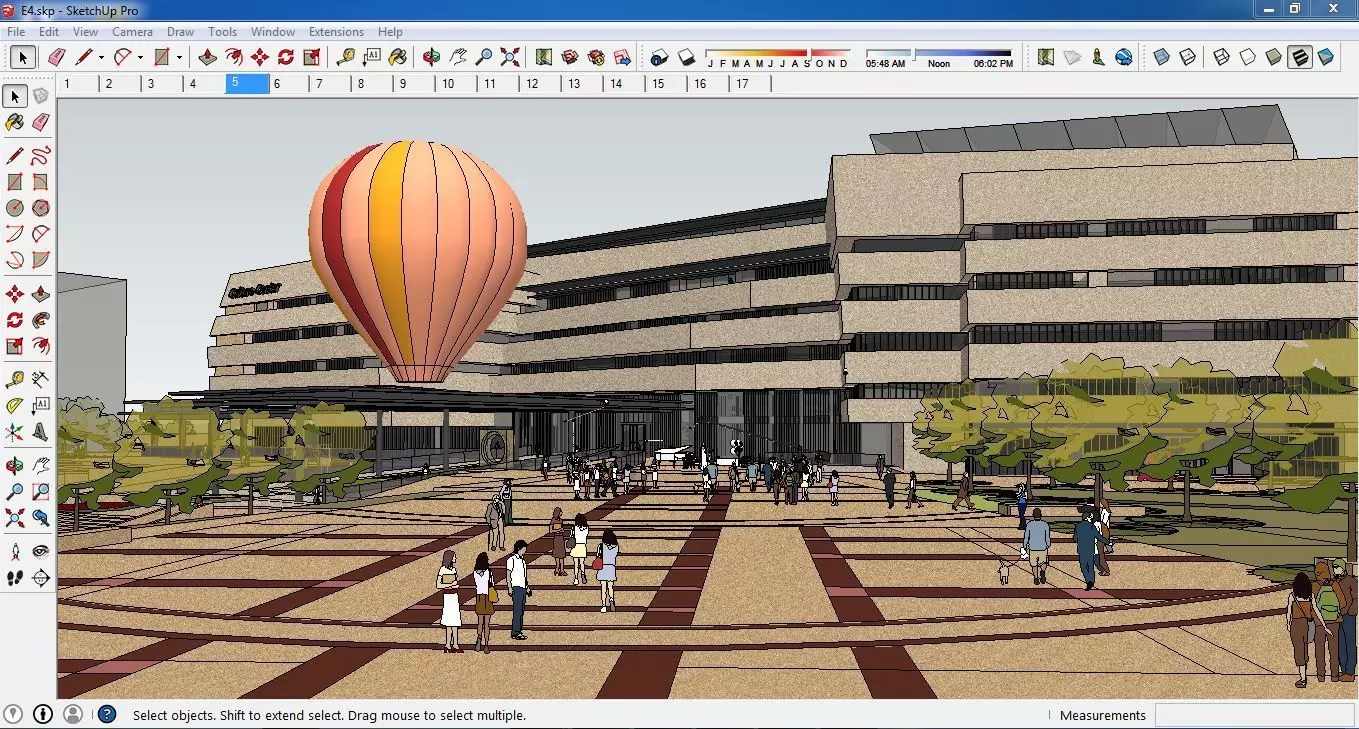 Sketchup Cultral Center E4 3D model_0