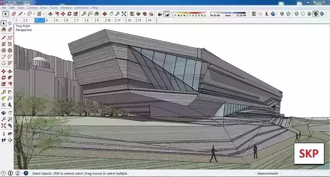 Sketchup Cultral Center E6 3D model