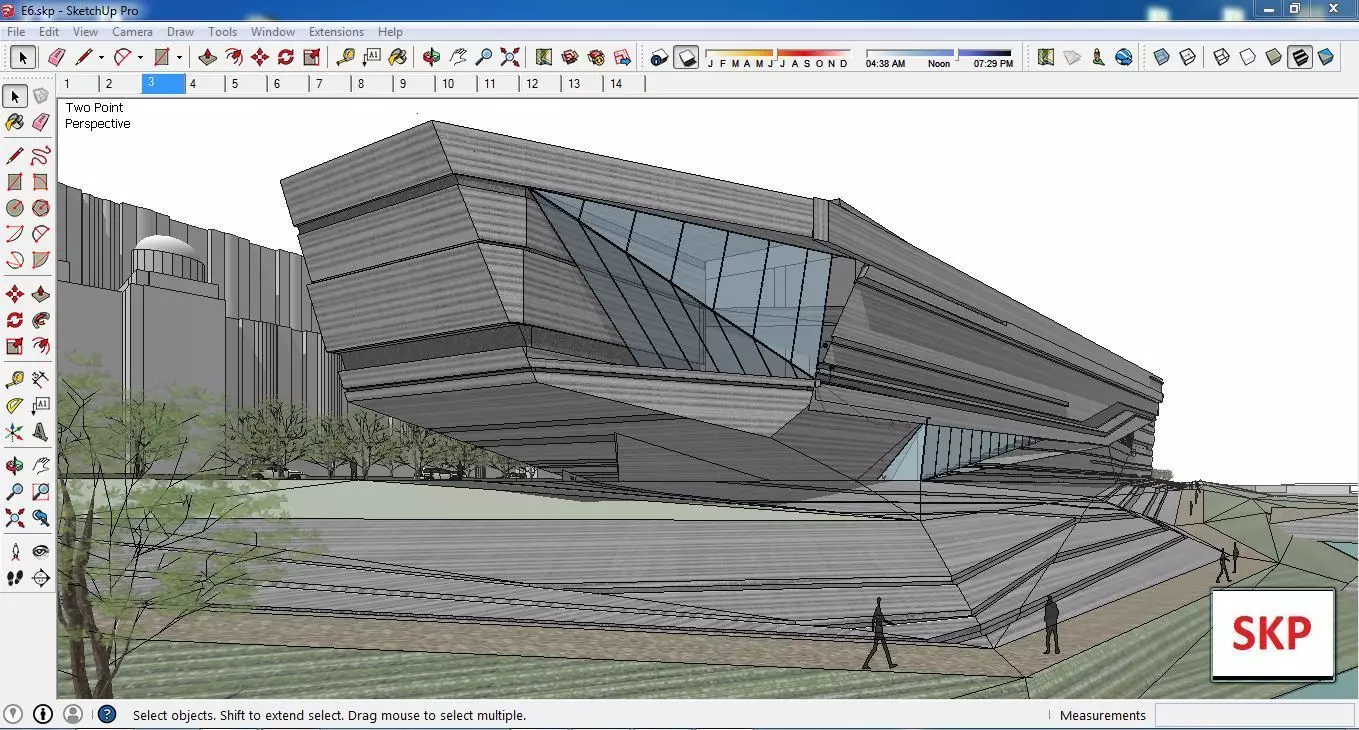 Sketchup Cultral Center E6 3D model_0