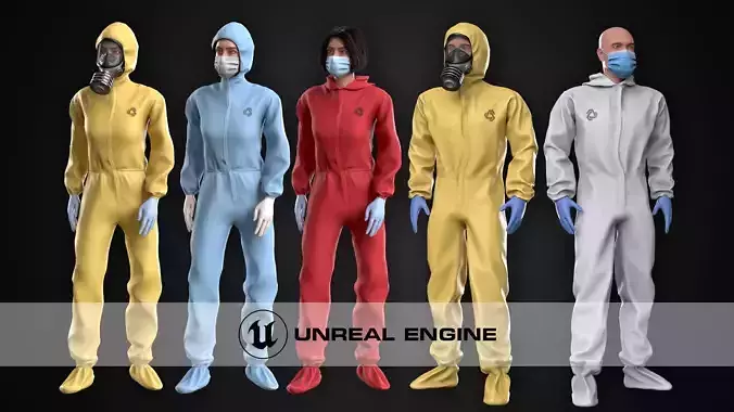Protective Suit Bundle 3D Model Collection