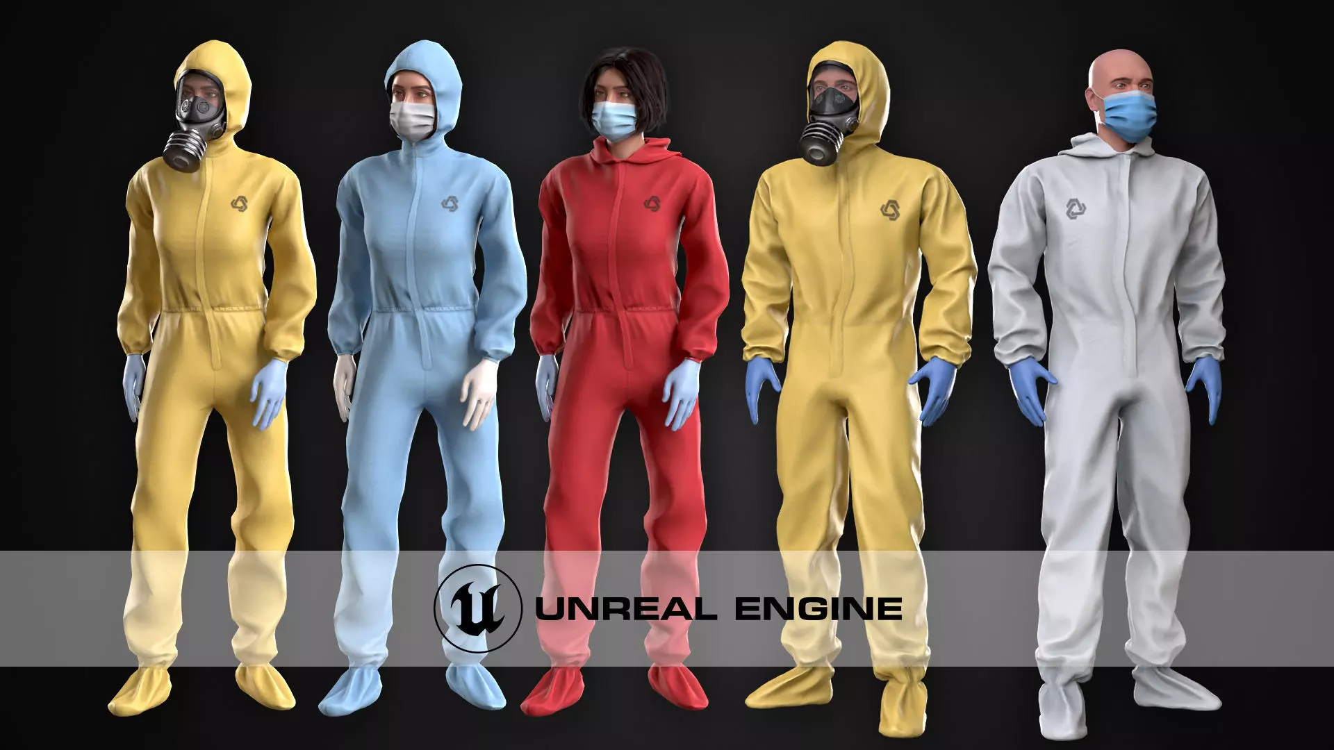 Protective Suit Bundle 3D Model Collection_0