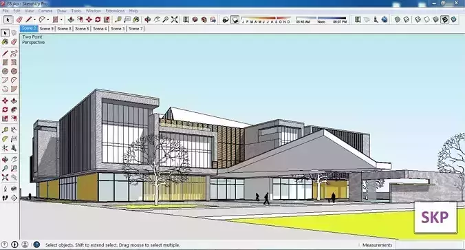 Sketchup Cultral Center E8 3D model