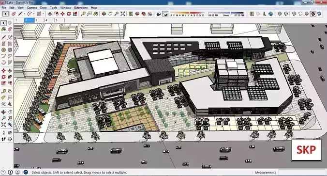 Sketchup Cultral Center E9 3D model