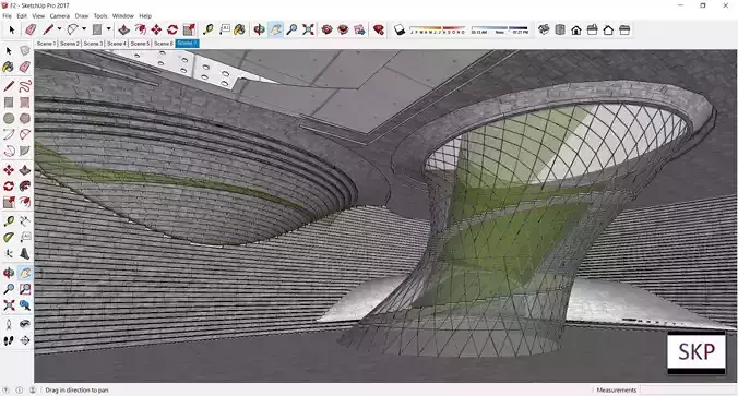 Sketchup Cultral Center F2 3D model