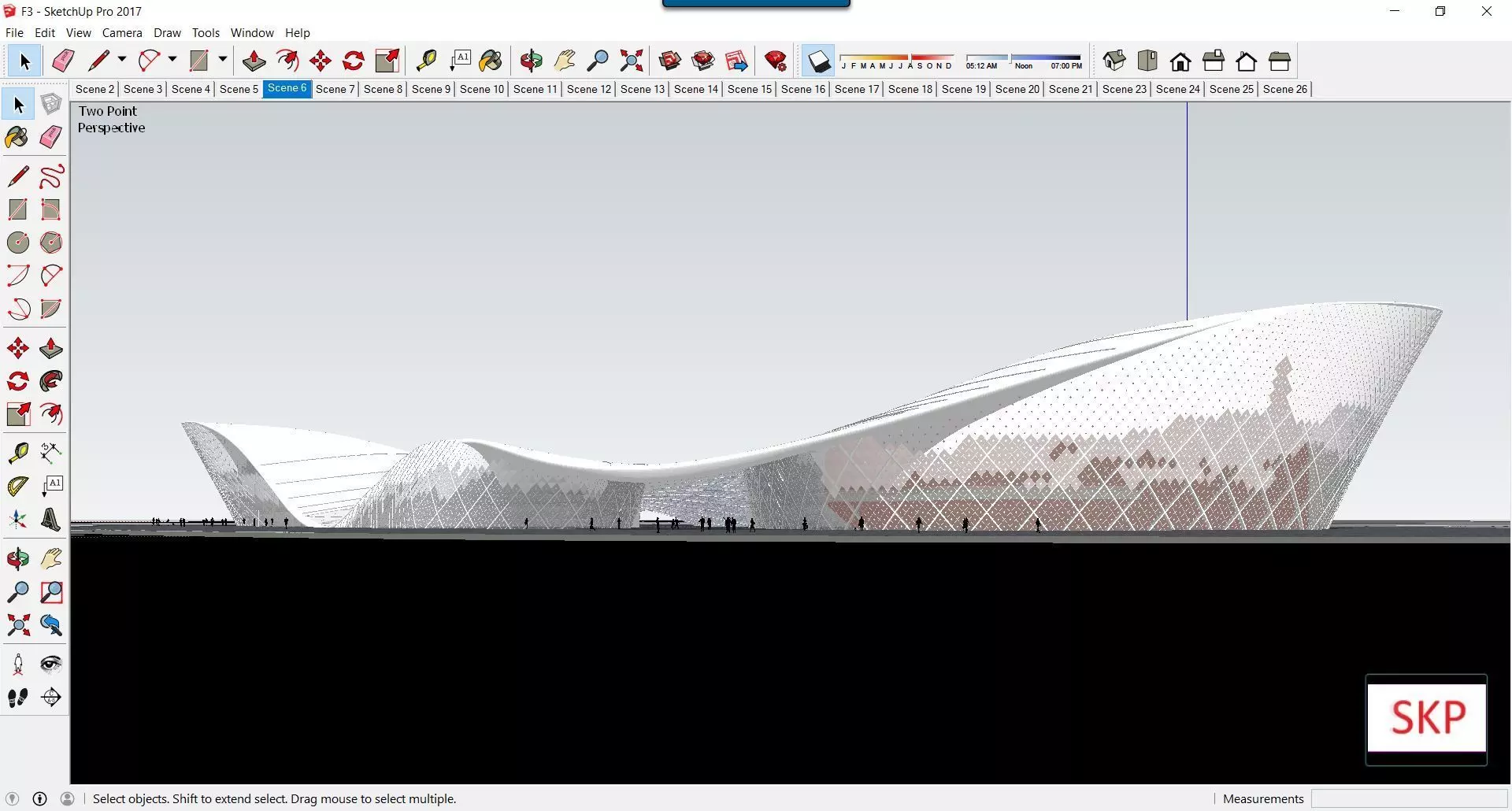 Sketchup Cultral Center F3 3D model