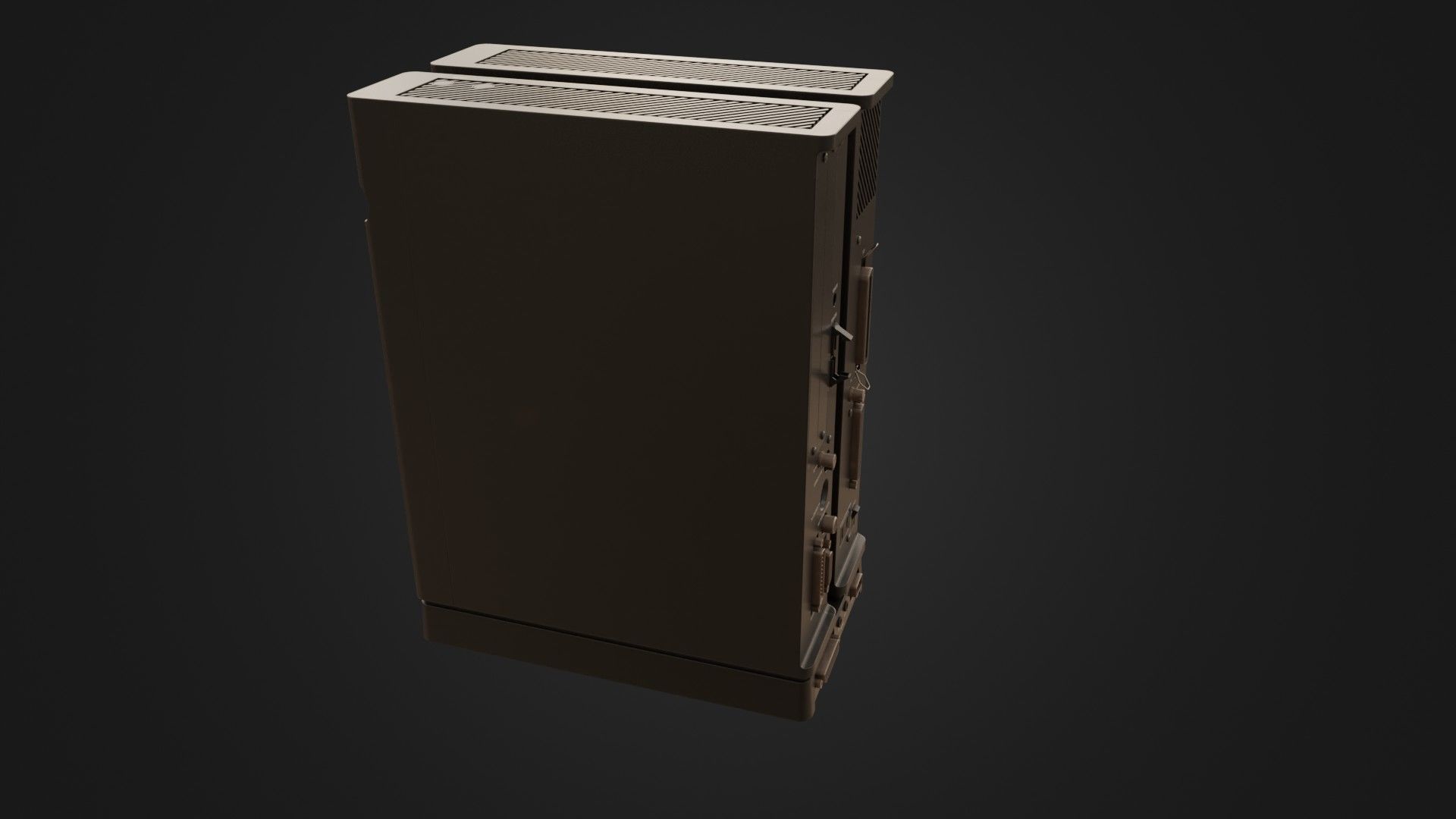 Sharp X68000 68K Home Computer Low-poly 3D model_30