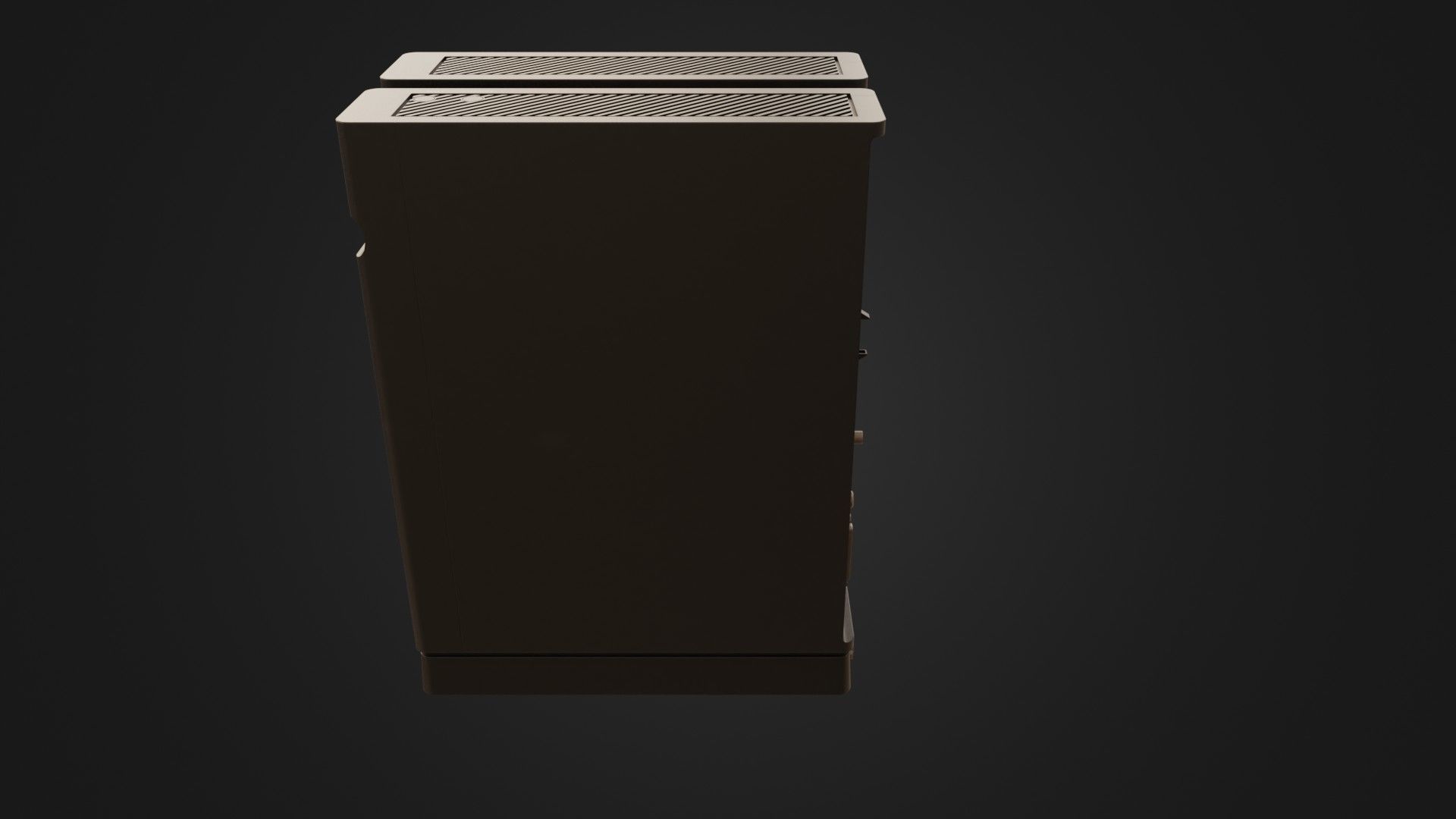 Sharp X68000 68K Home Computer Low-poly 3D model_32