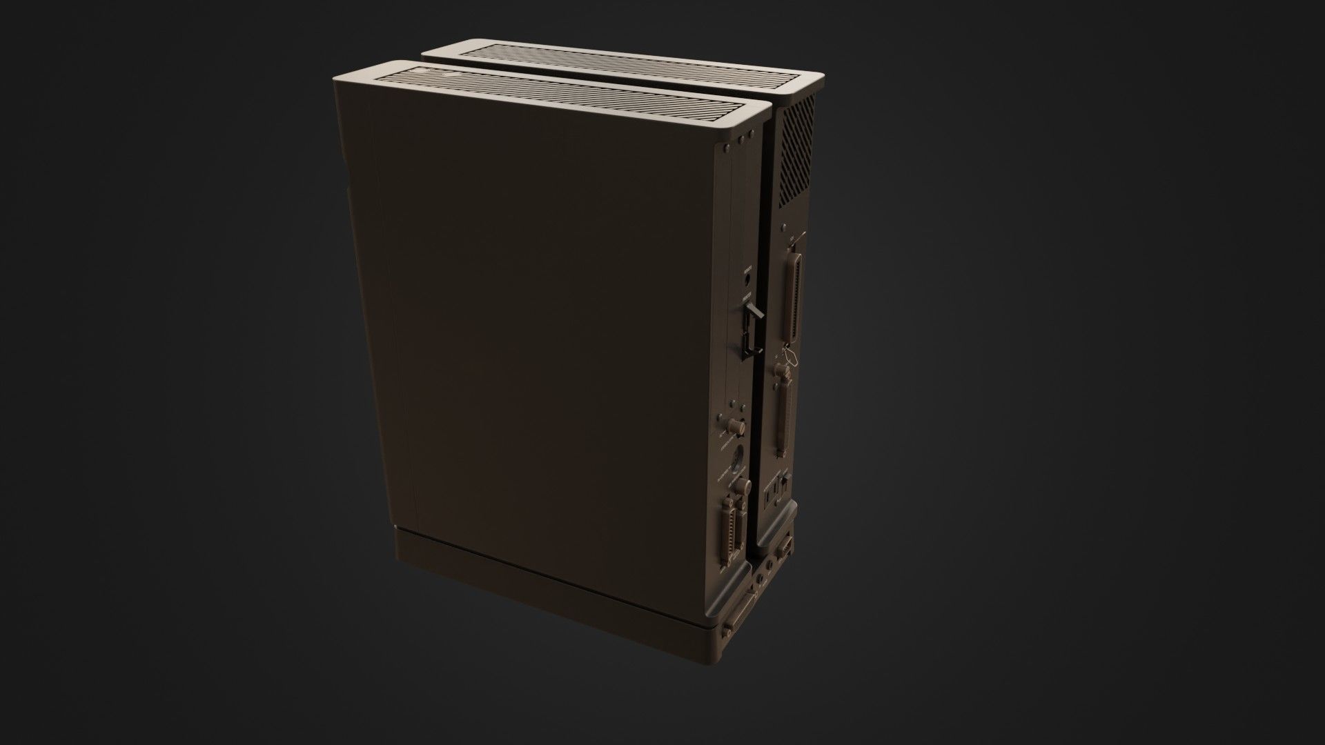 Sharp X68000 68K Home Computer Low-poly 3D model_29