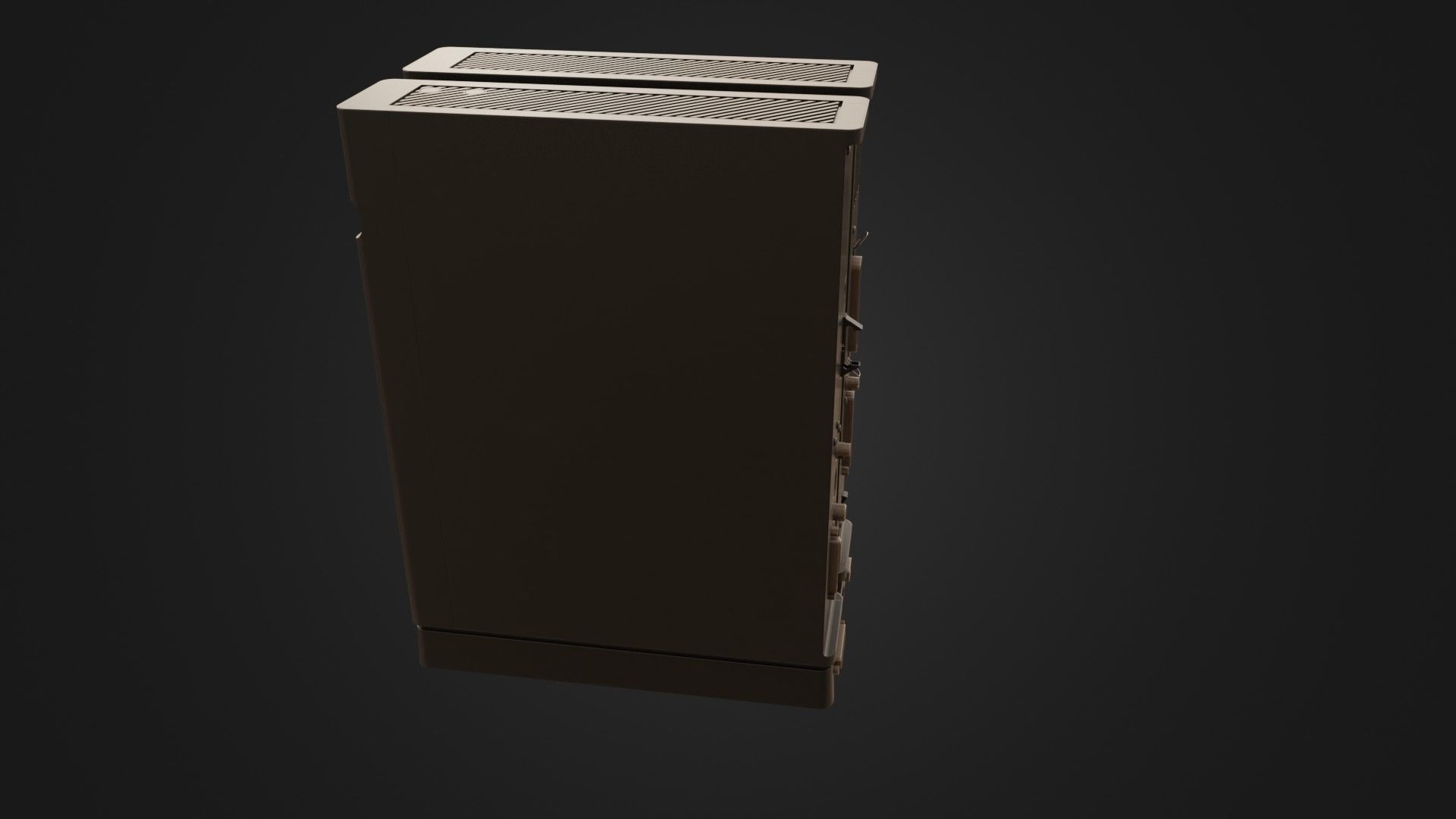 Sharp X68000 68K Home Computer Low-poly 3D model_31