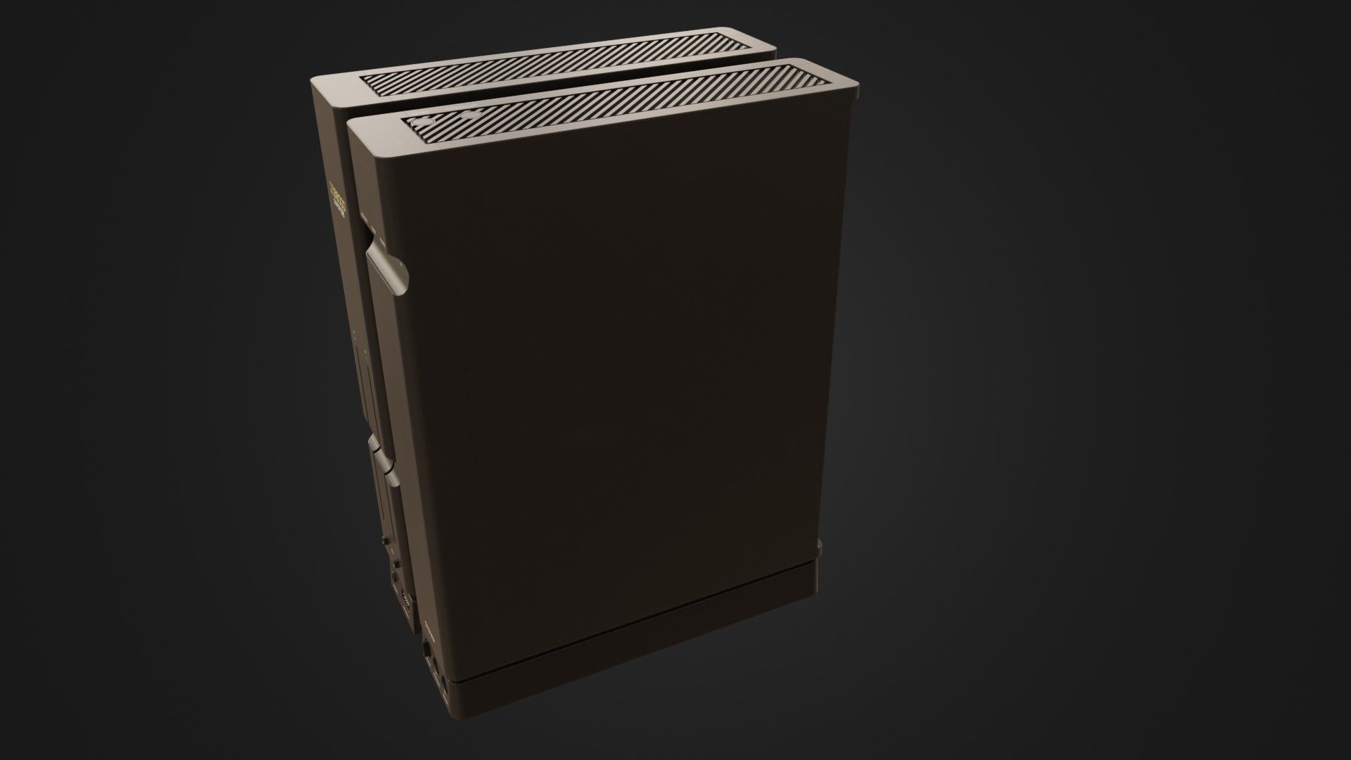 Sharp X68000 68K Home Computer Low-poly 3D model_35