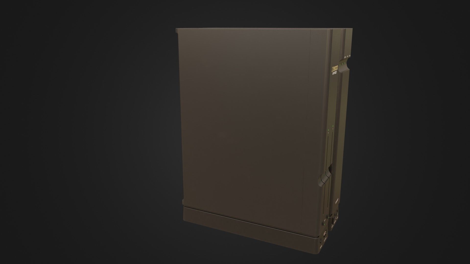 Sharp X68000 68K Home Computer Low-poly 3D model_10