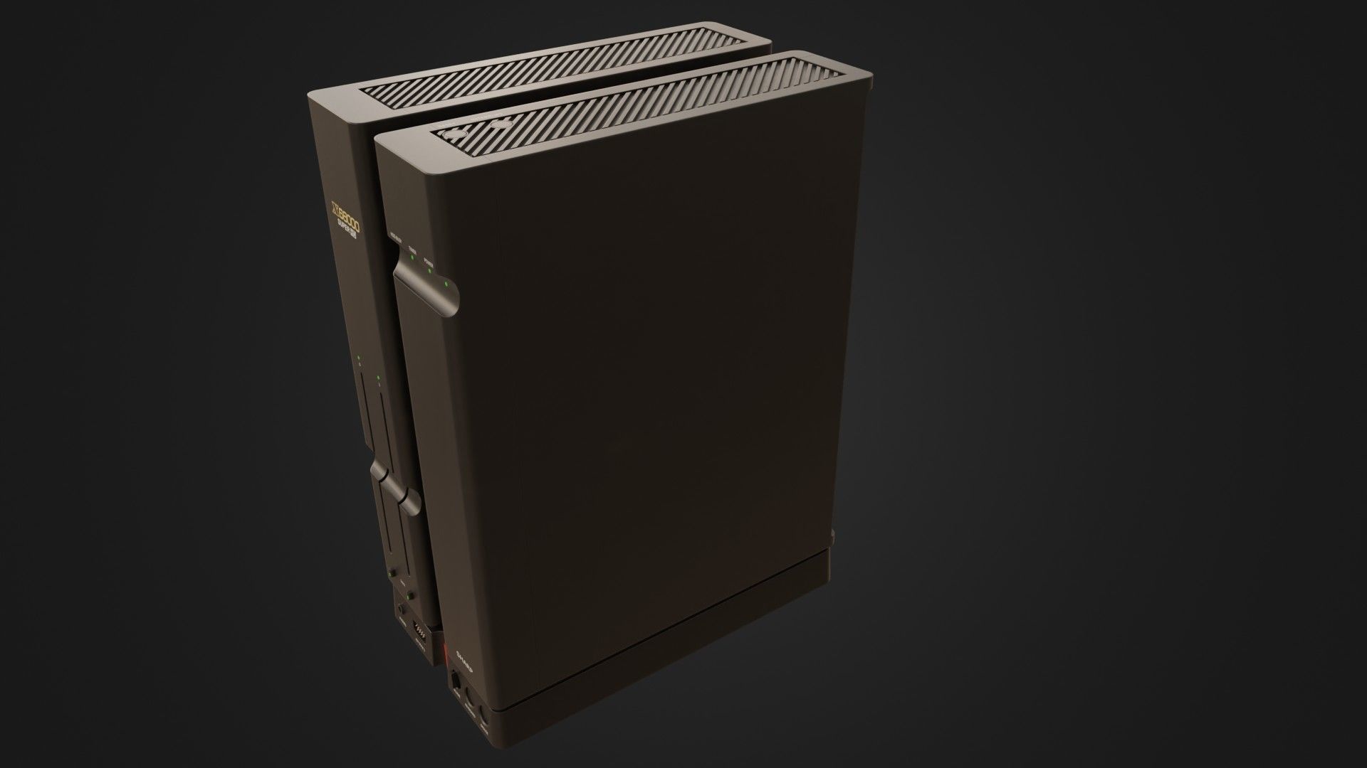 Sharp X68000 68K Home Computer Low-poly 3D model_36