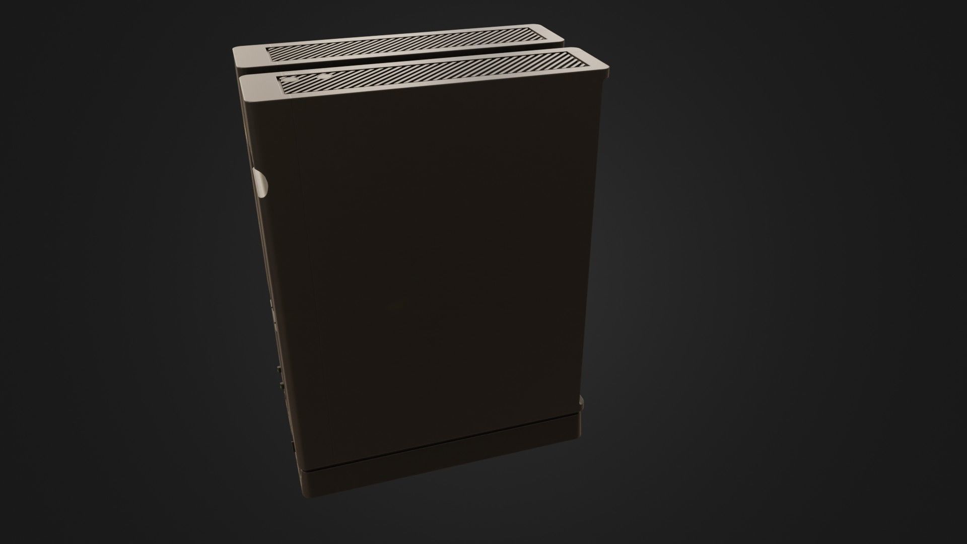 Sharp X68000 68K Home Computer Low-poly 3D model_34