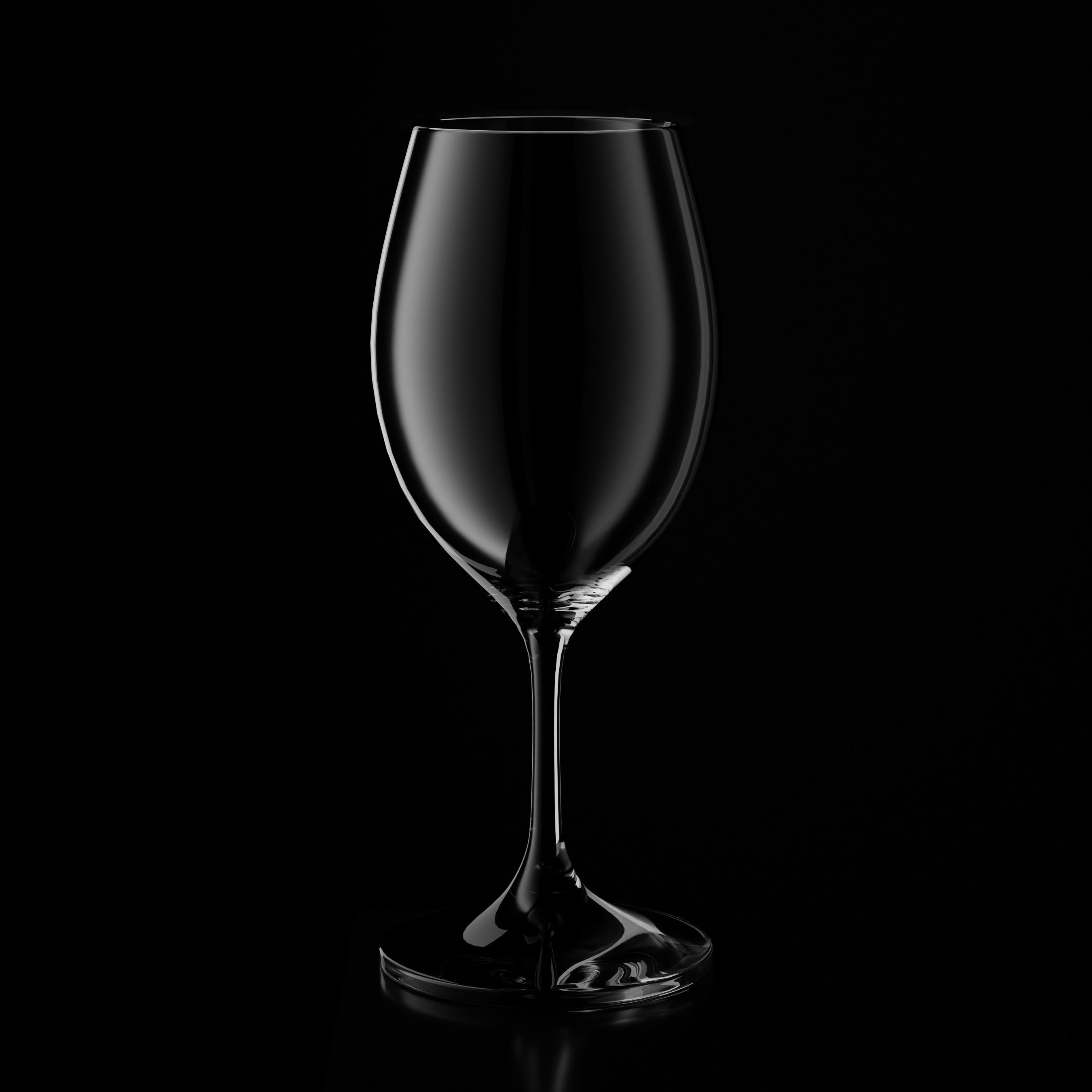 Wine Glasses Set 01 3D model_5