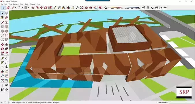 Sketchup Cultral Center F4 3D model