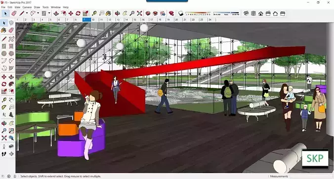 Sketchup Cultral Center F5 3D model