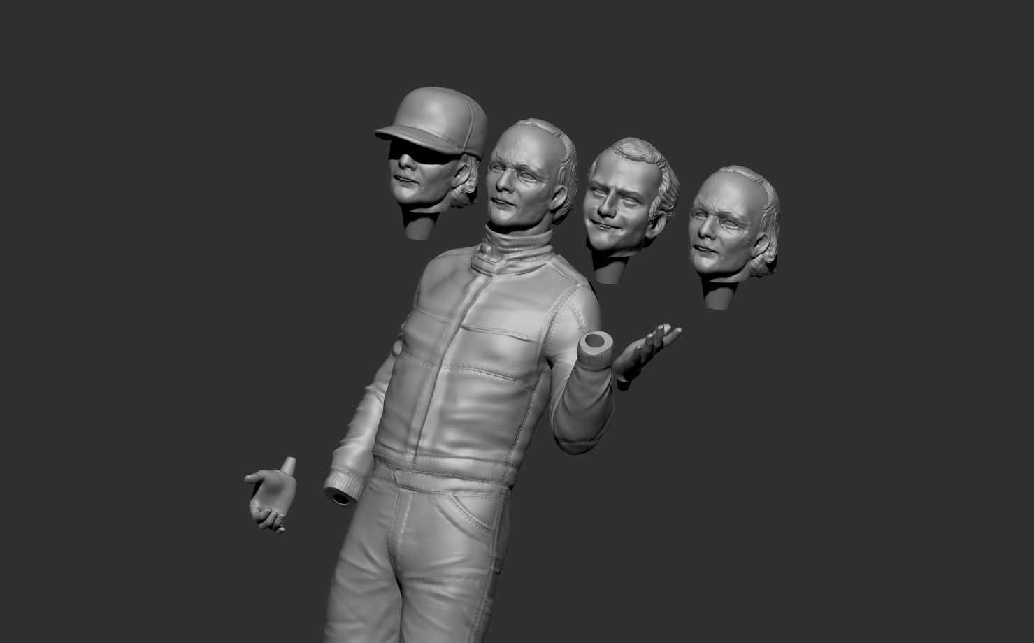 NIKI LAUDA 3D print model_2