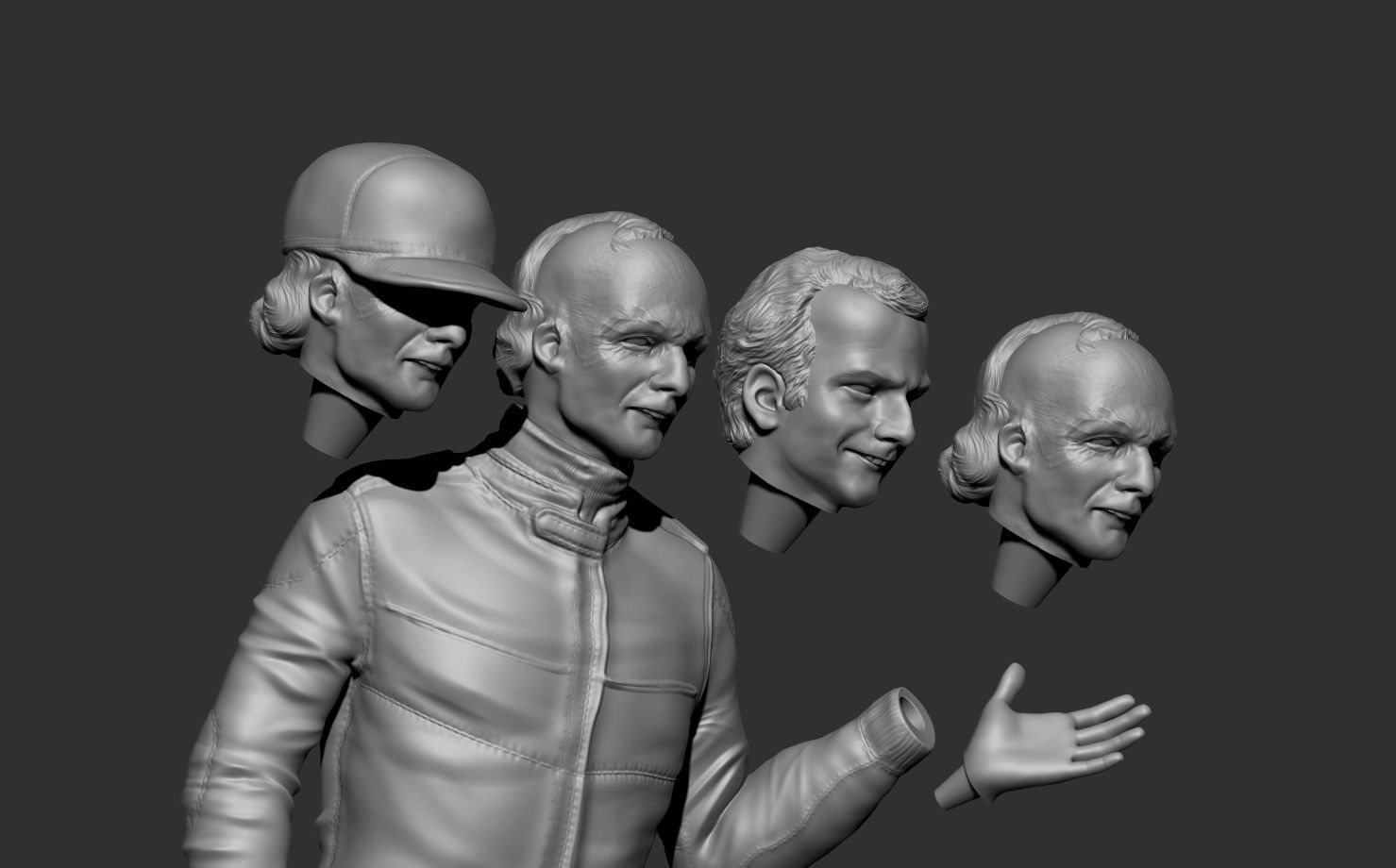 NIKI LAUDA 3D print model_3