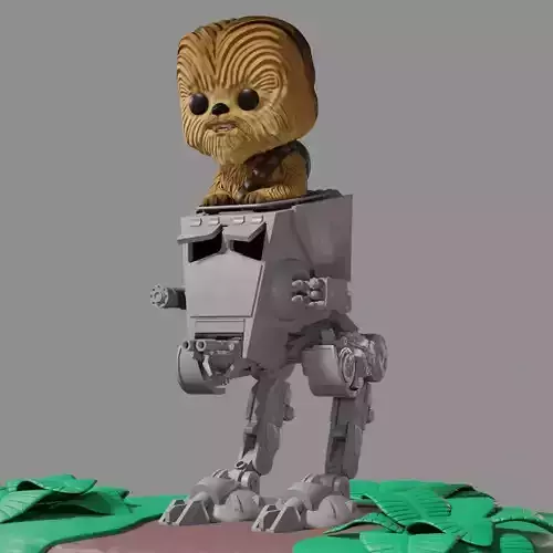 chewbacca on atst funko style