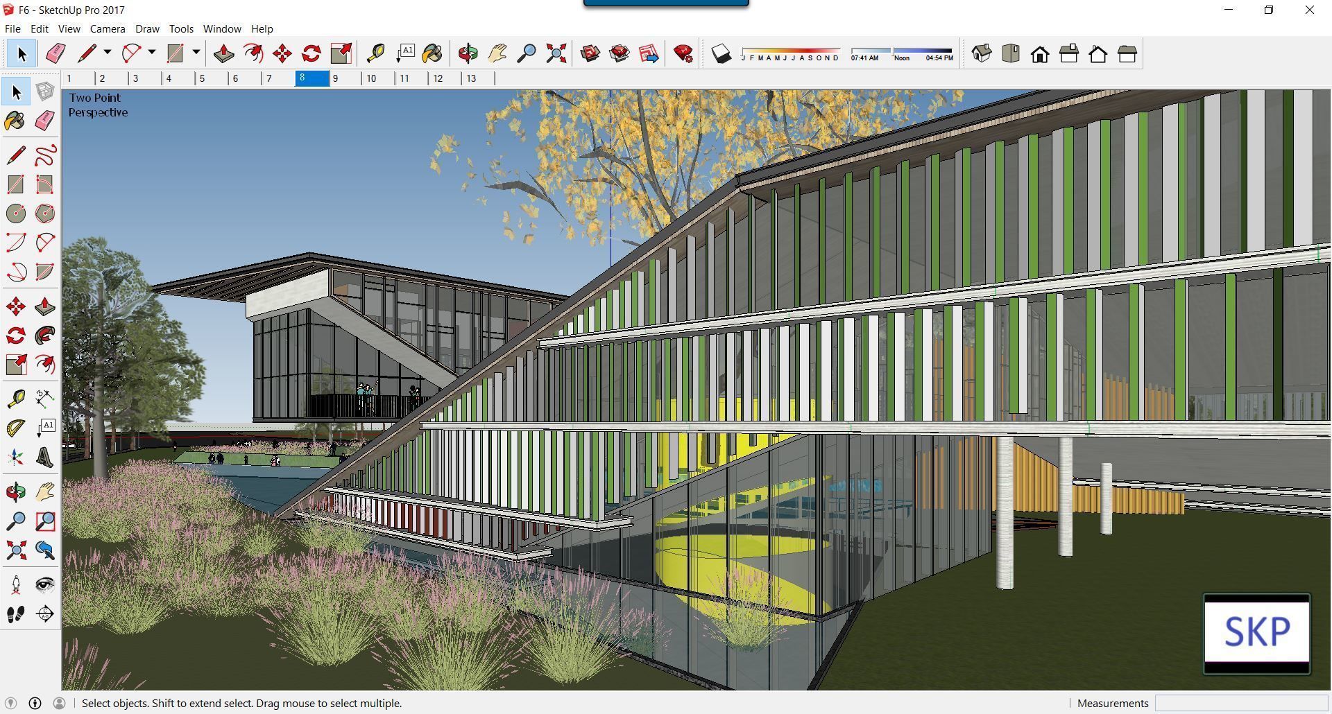 Sketchup Cultral Center F6 3D model_2