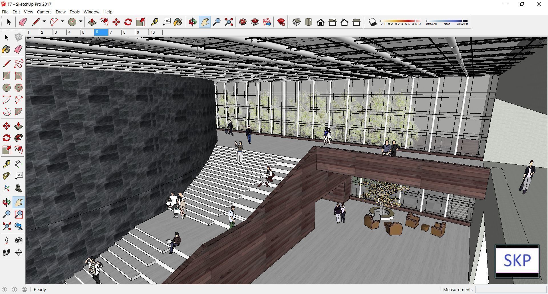 Sketchup Cultral Center F7 3D model_1