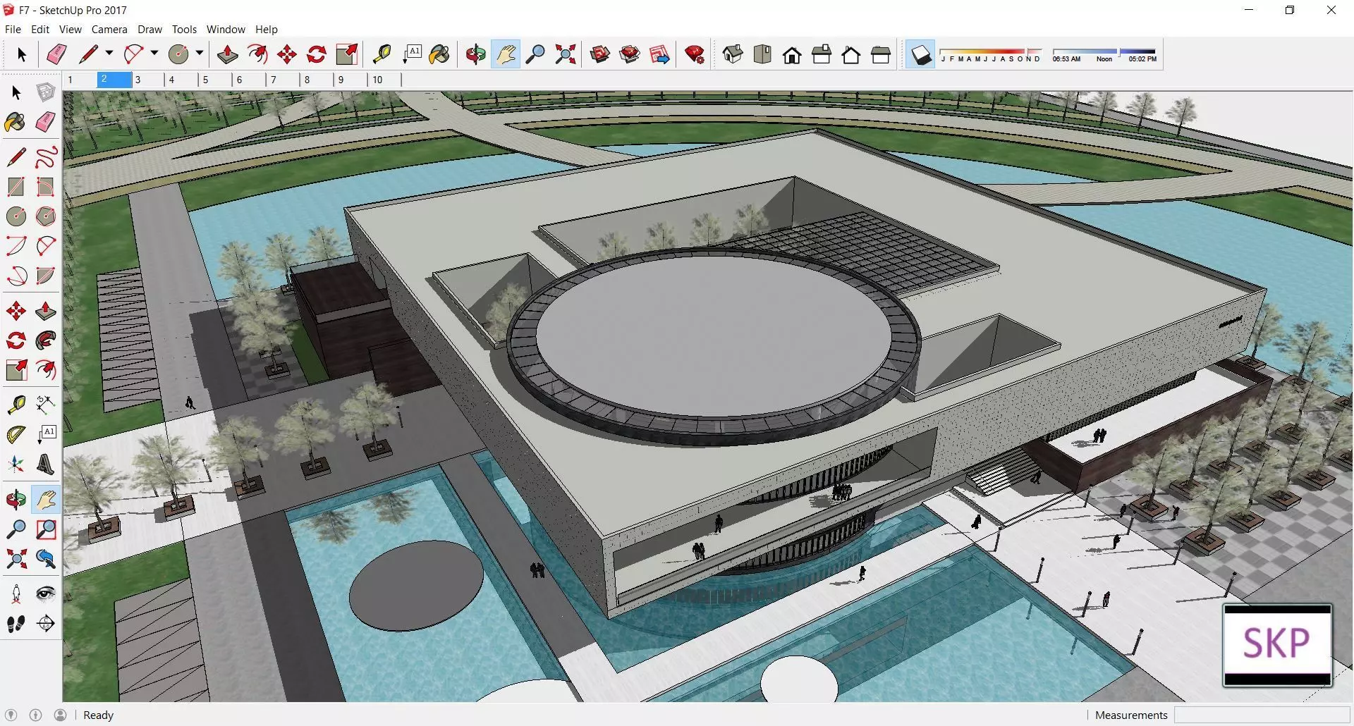 Sketchup Cultral Center F7 3D model_0