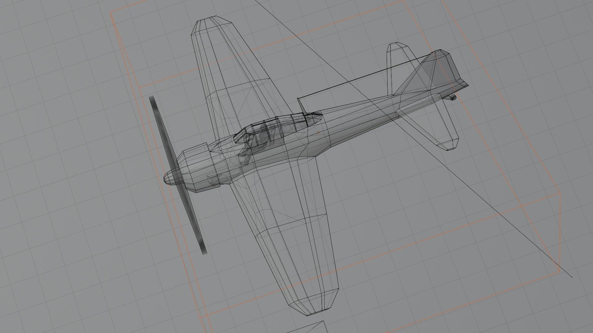 Mitsubishi A6M Zero WW2 fighter Low-poly 3D model_16