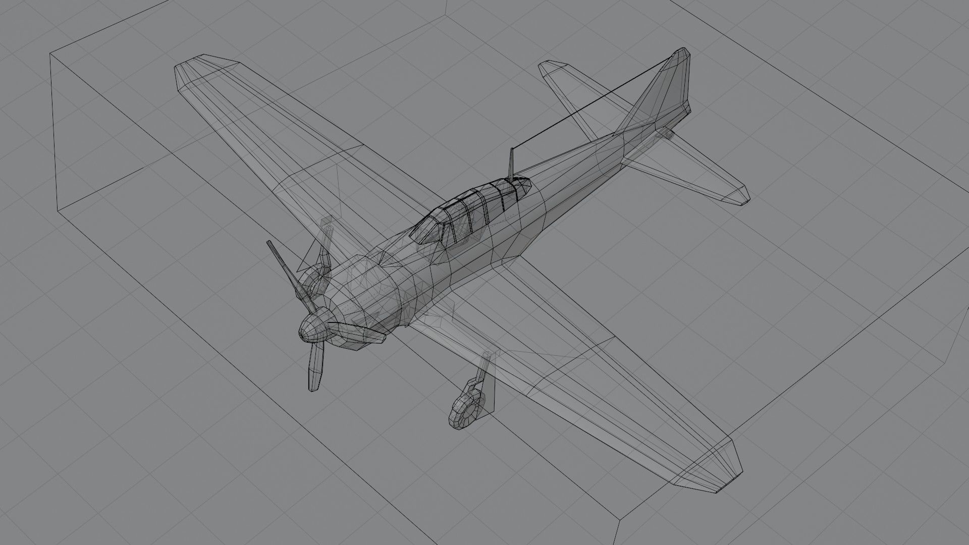 Mitsubishi A6M Zero WW2 fighter Low-poly 3D model_8
