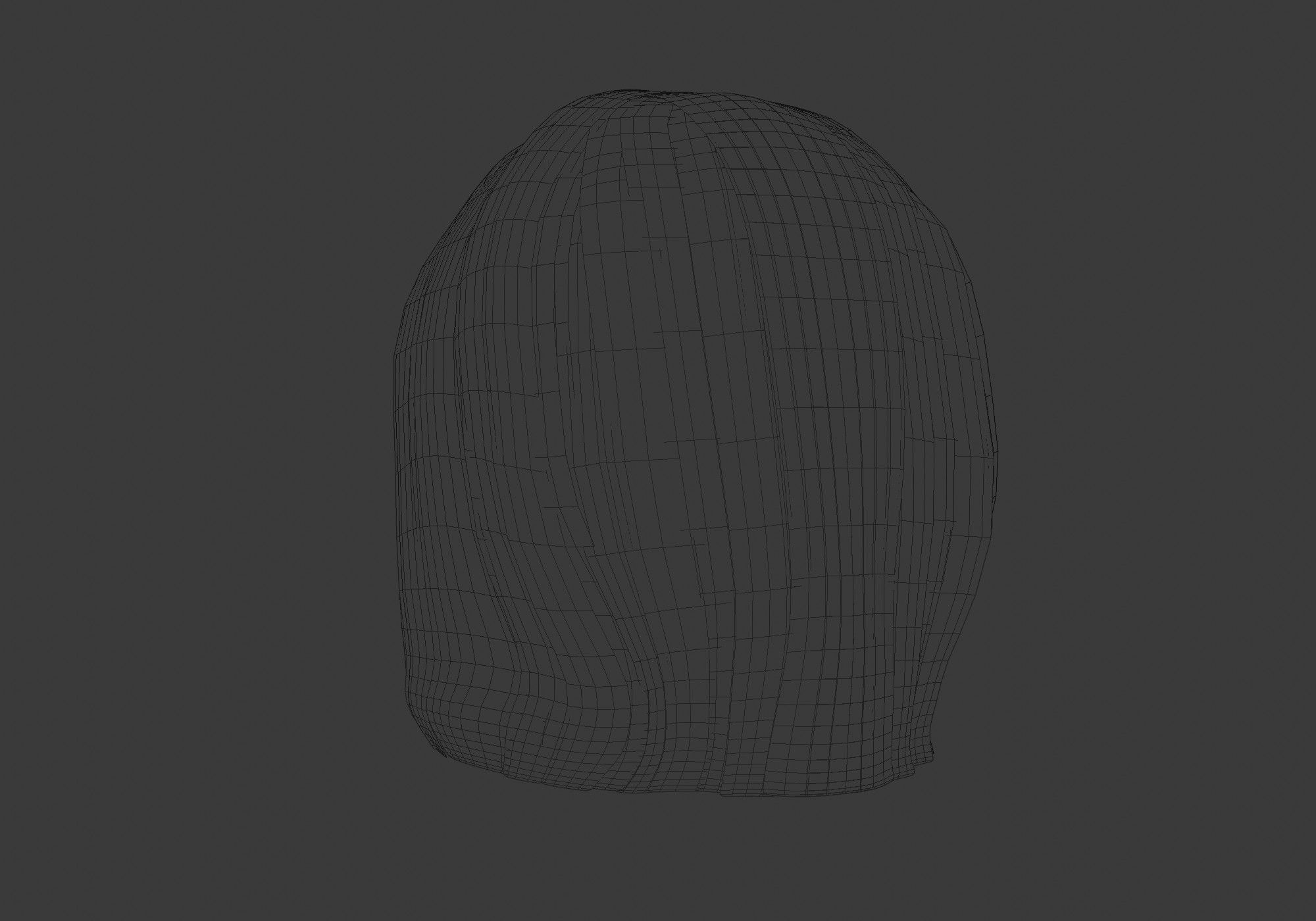 old woman head with 13 shape keys Low-poly 3D model_19