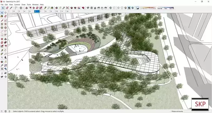 Sketchup Cultral Center F8