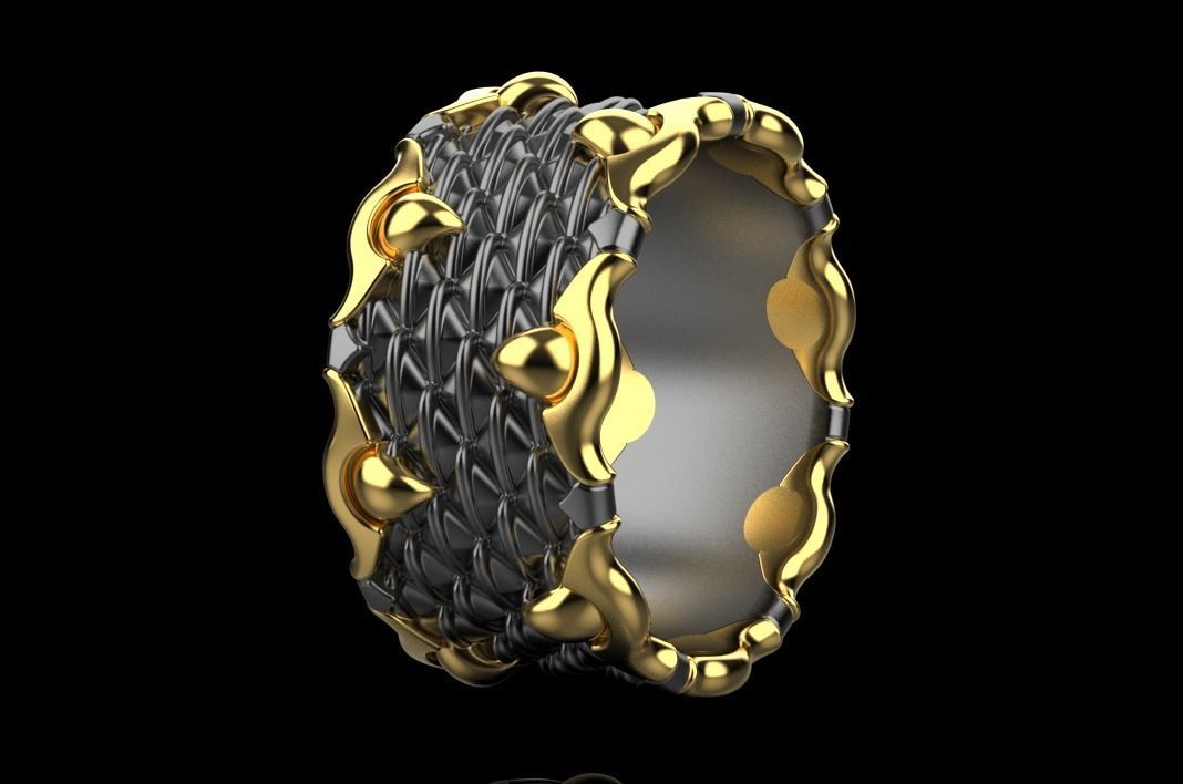 jewelry ring 3D print model_5