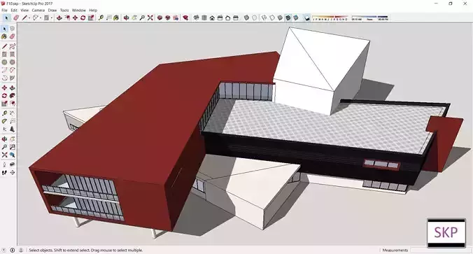 Sketchup Cultral Center F10 3D model