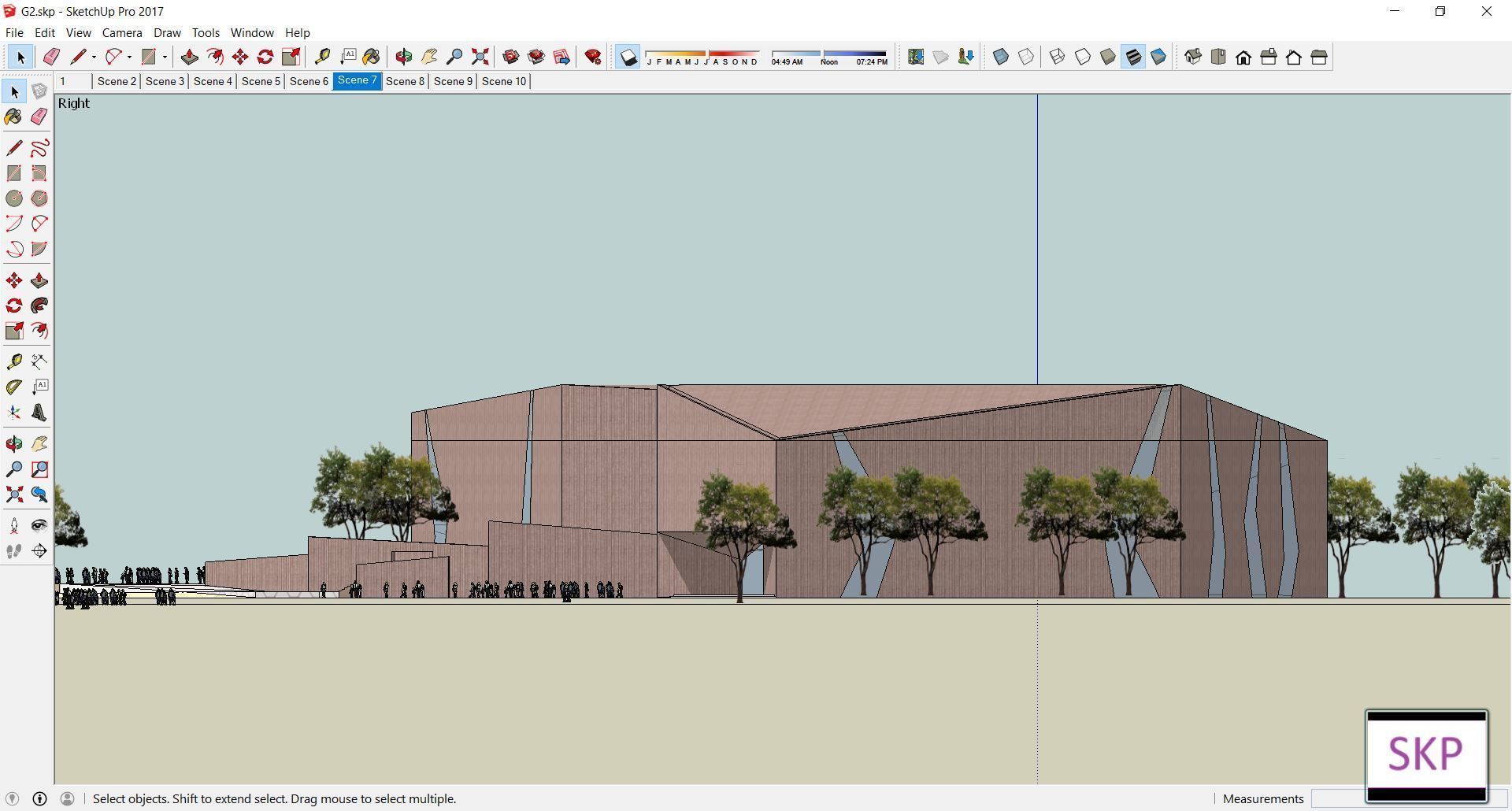 Sketchup Cultral Center G2 3D model_3