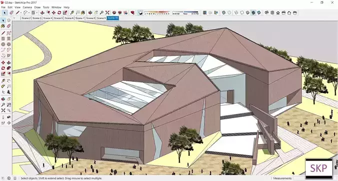 Sketchup Cultral Center G2