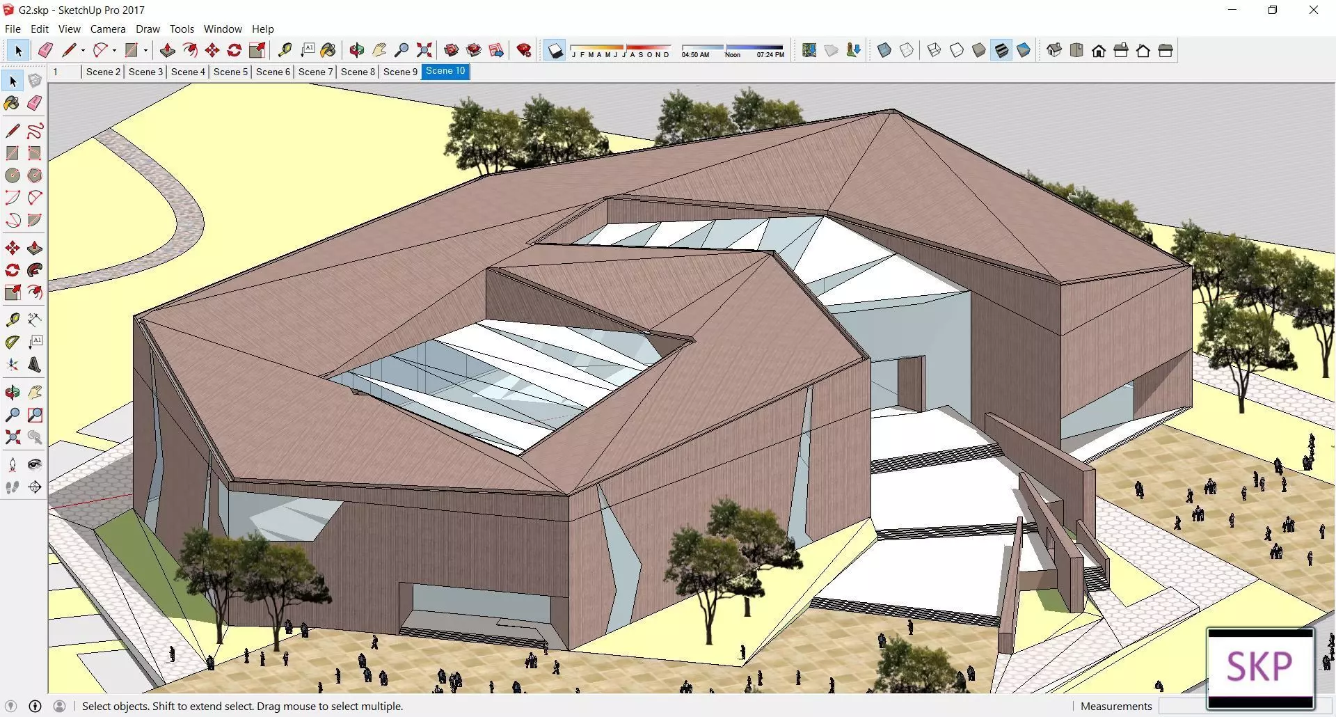 Sketchup Cultral Center G2 3D model_0