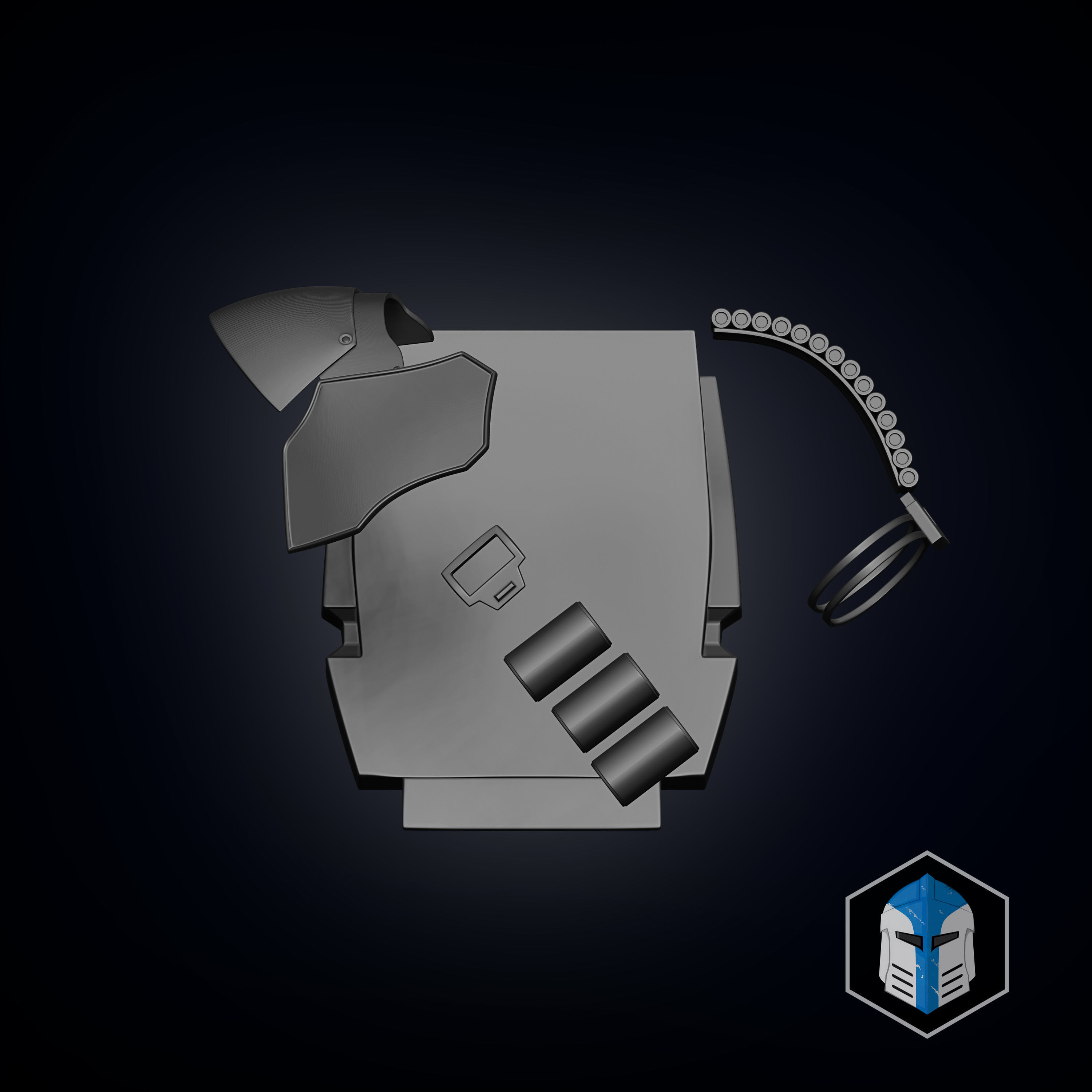 Clone Trooper Armor Accessories - Heavy 3D print model_9