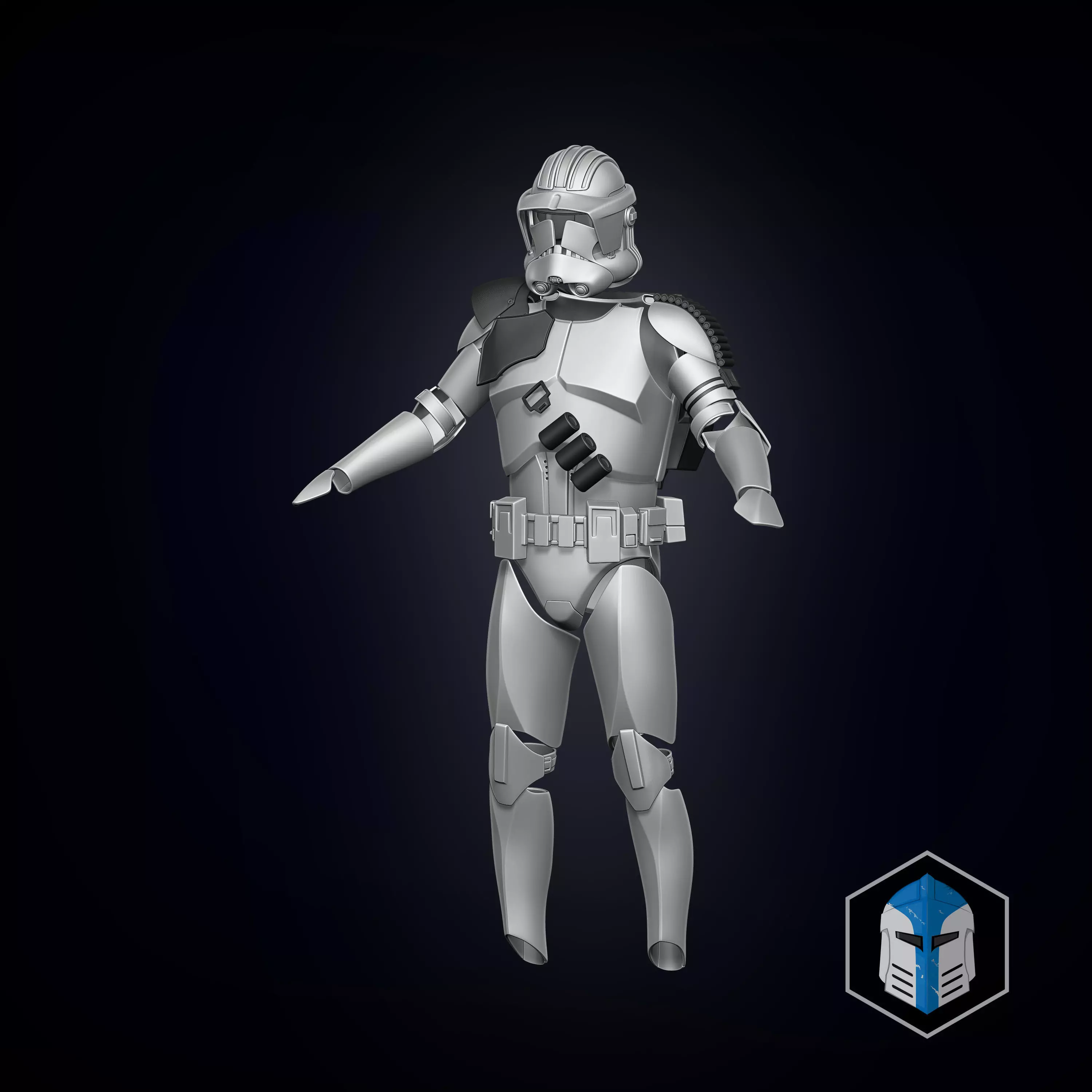 Clone Trooper Armor Accessories - Heavy 3D print model_1