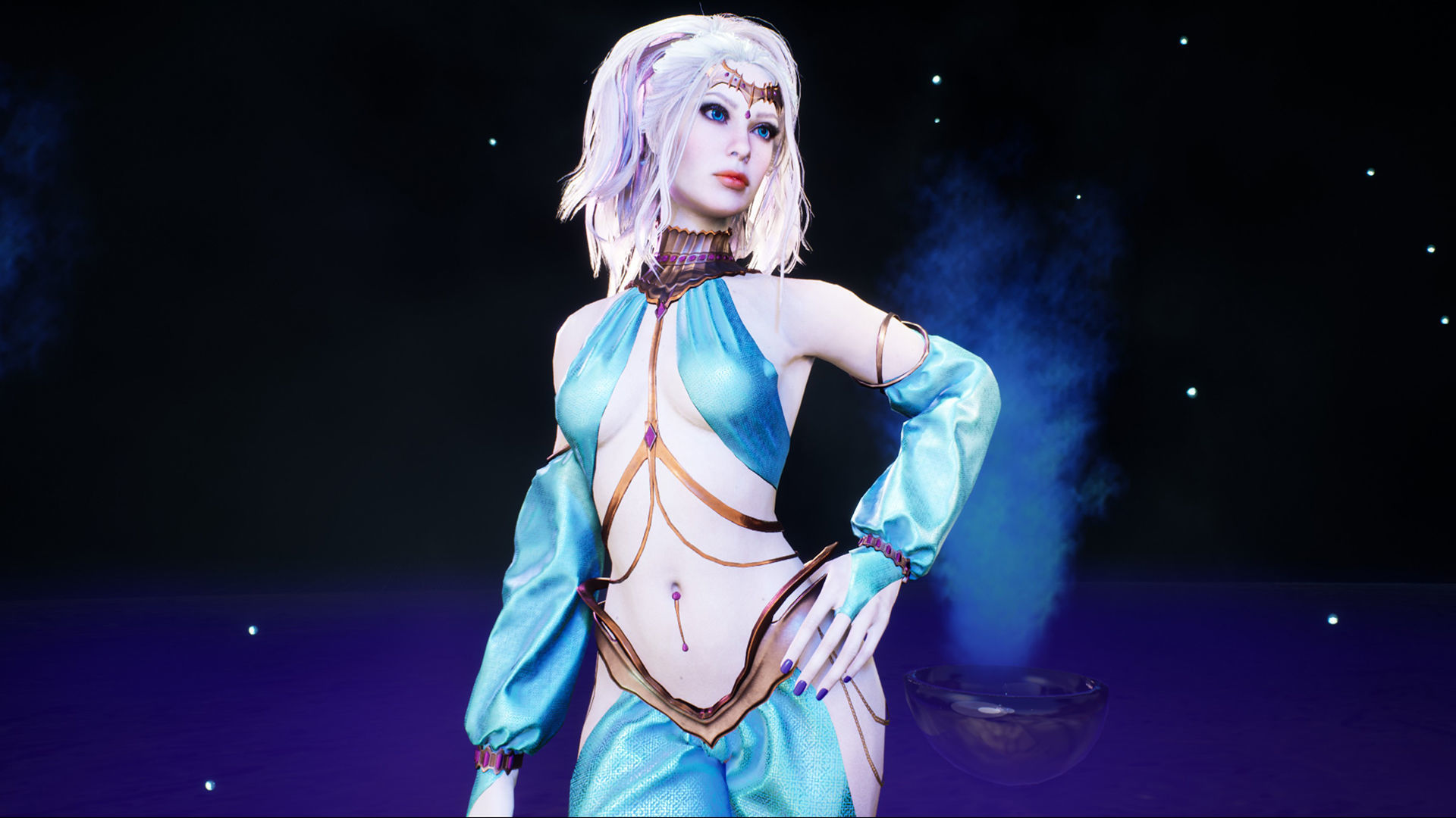 Dancer Low-poly 3D model_12