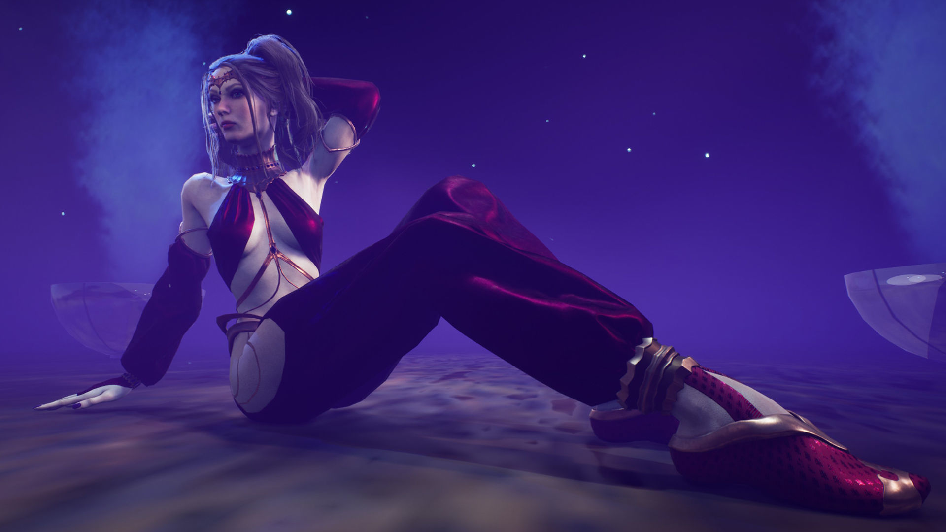 Dancer Low-poly 3D model_6