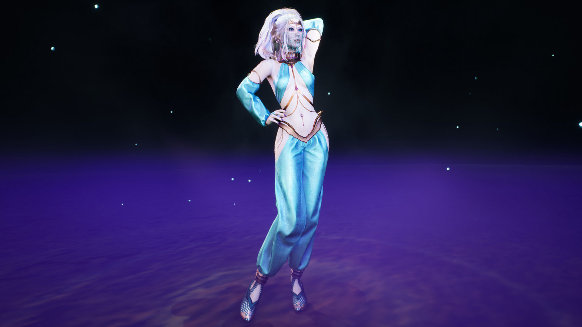 Dancer Low-poly 3D model_14