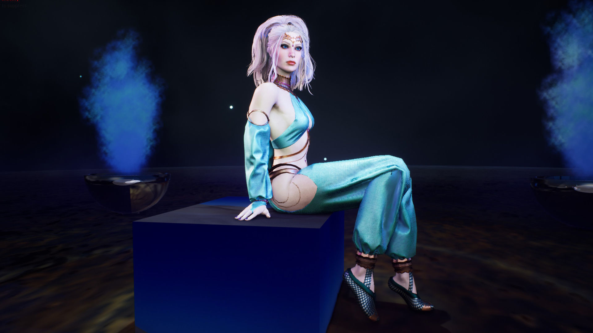 Dancer Low-poly 3D model_16