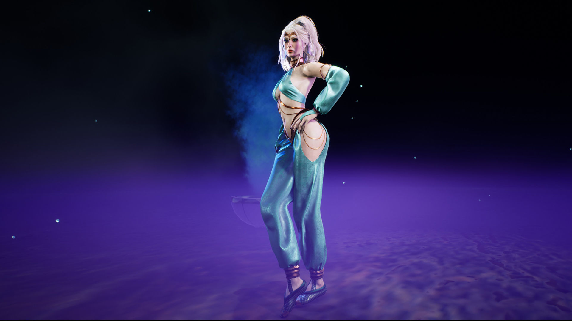 Dancer Low-poly 3D model_22