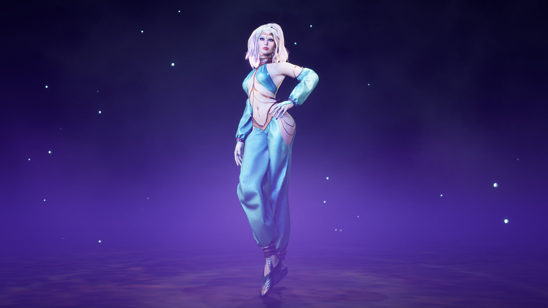 Dancer Low-poly 3D model_18