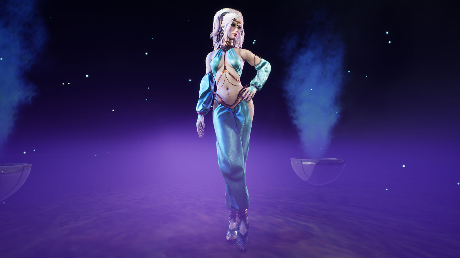 Dancer Low-poly 3D model_23