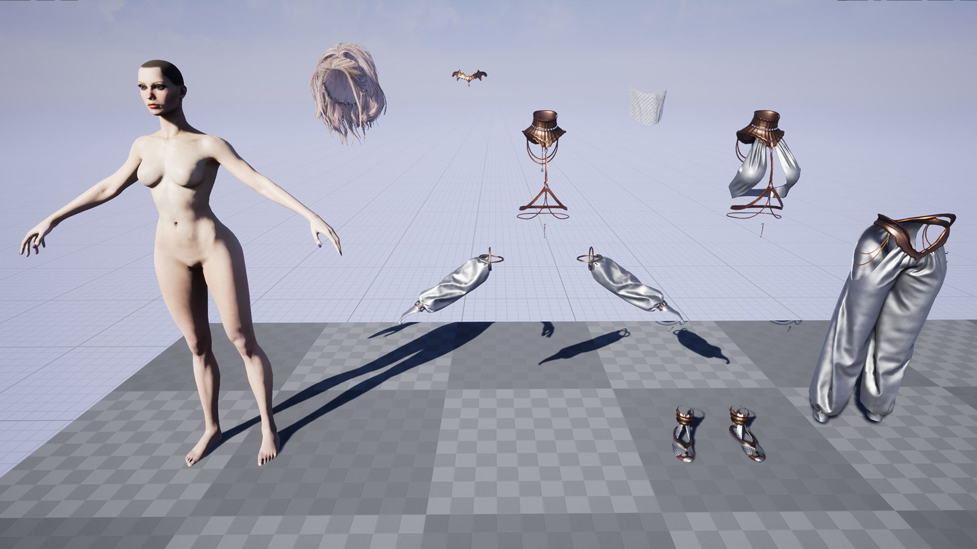 Dancer Low-poly 3D model_27